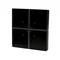 Bouton tactile en verre pour domotique, compatible avec tous les fabricants, 24 V, noir GS4-DC-B