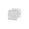 Box for indoor installations DE 9321 membrane glands 88x88x50mm without terminals IP55 white