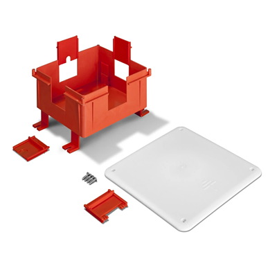 Box for lightning protection 208x208x84mm brick red