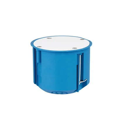 Box na prázdné stěny s víkem PV70 fi70mm modrý