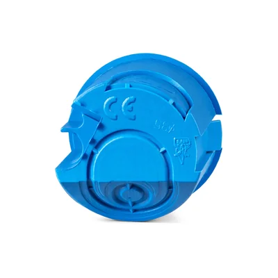 Box nástěnného svítidla pod omítku s krytem Z32 fi32mm modrý