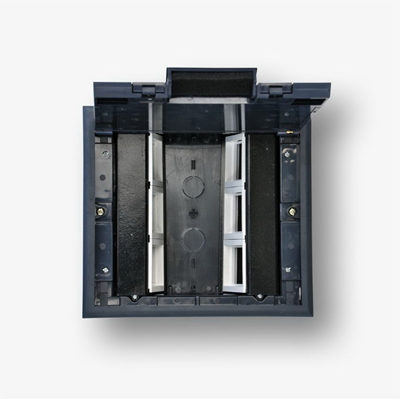 Box podłogowy 12M – puszka podłogowa do montażu gniazd standardu 22,5x45 mm ( 45x45 mm)