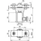 Bracket for wire diameter 7-10 mm, with mounting socket diameter 16 mm LH 7.10 BB16 V2A ZG