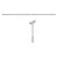 Bracket with pin FI 12 250mm galvanized