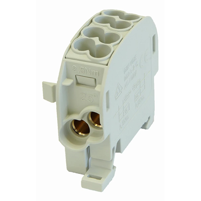 Branch distribution block Al/Cu SCB 25 grey