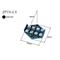 Branch plate 2.5mm2 4-way