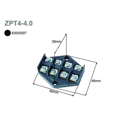 Branch plate 4mm2 4 tracks