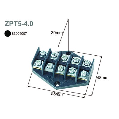 Branch plate 4mm2 5 tracks