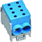 Branch terminal 1-pole 1x25/2x16mm² blue
