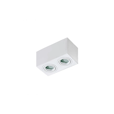 BRANT 2 SQUARE IP44 Lampada da soffitto bianca