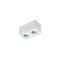 BRANT 2 SQUARE IP44 Lampada da soffitto bianca