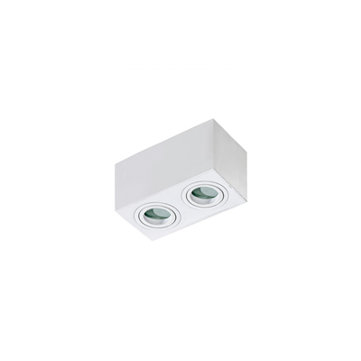 BRANT 2 SQUARE IP44 Lampada da soffitto bianca