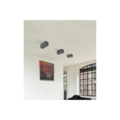 BRANT 2 SQUARE IP44 Lampada da soffitto bianca