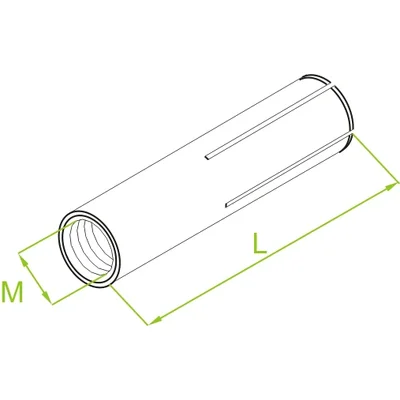 Brass expansion sleeve TRMM8