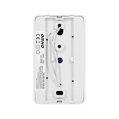 BREVIS MINI AC, timbre electromecánico cableado de dos tonos, 230 V, blanco