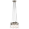 BRINLEY 6 Six-bulb pendant lamp brushed nickel