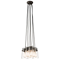 BRINLEY 6 Six-bulb pendant lamp brushed nickel