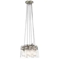 BRINLEY 6 Suspension à six lampes nickel brossé