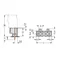 Broche à souder pour fiche THT 1,0 x 1,0 mm, conception droite, gris clair 721-132/001-000