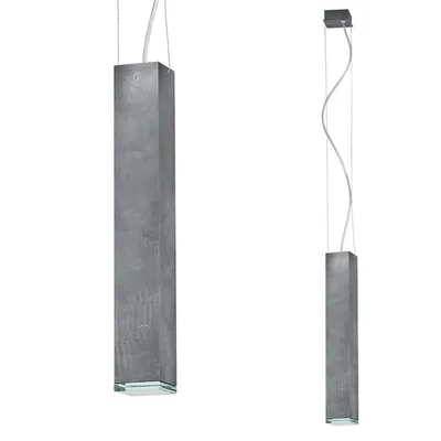 BRYCE S Lampa wisząca pojedyncza szara