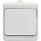 BRYZA Single switch; IP54 WHITE