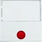 B.SQUARE Bascule avec 5 lentilles montées et un grand champ d'inscription pour interrupteurs 1 poste blanc