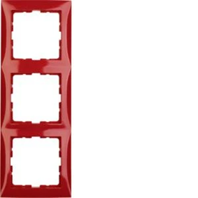 B.SQUARE Cornice 3 volte rosso lucido