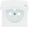 B.Square Faceplate for grounded socket with cover, white