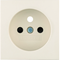 B.Square Faceplate with contact shutters for earthed socket cream, gloss