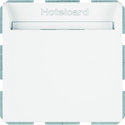 B.SQUARE Interruptor de relé para tarjeta de hotel, blanco brillante