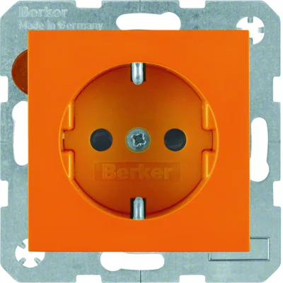 B.SQUARE Presa SCHUKO arancione