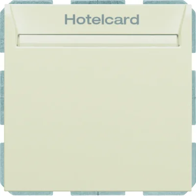 B.SQUARE Relaisschalter für Hotelkarte, creme glänzend