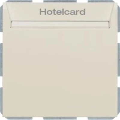 B.SQUARE Relay switch for hotel card, cream gloss