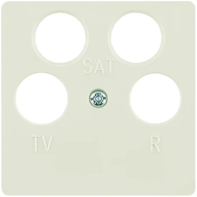 B.SQUARE Scheda centrale per presa antenna a 4 uscite, colore crema