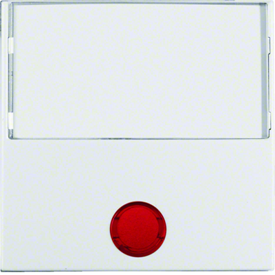 B.SQUARE Tecla con 5 lentes acopladas y gran campo de rotulación para interruptores de 1 tecla, blanco