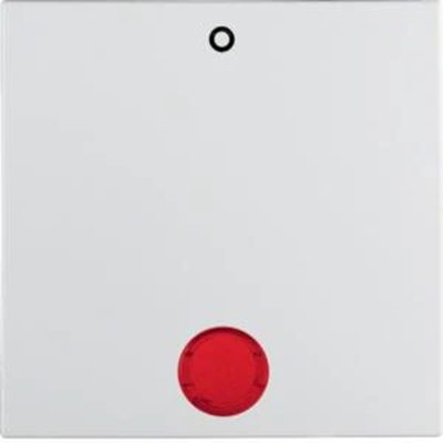 B.SQUARE/B.3/B.7 Bouton avec une lentille rouge et une impression "0" blanche