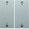 B.SQUARE/B.3/B.7 Boutons avec une surimpression du symbole "flèche", blanc
