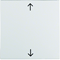 B.SQUARE/B.3/B.7 Button with "arrow" symbol imprinted white