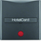 B.SQUARE/B.3/B.7 Cap with overprint and red lens for hotel card connector anthracite