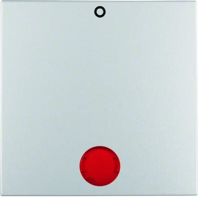 B.SQUARE/B.3/B.7 Chiave con lente rossa stampata "0" in alluminio