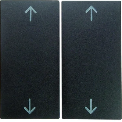 B.SQUARE/B.3/B.7 Clés anthracite avec symbole "flèche" imprimé