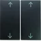 B.SQUARE/B.3/B.7 Clés anthracite avec symbole "flèche" imprimé