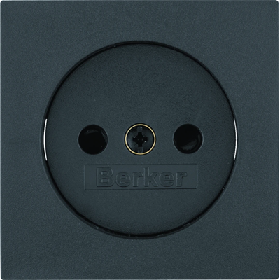 B.SQUARE/B.3/B.7 Front plate for socket without earthing anthracite