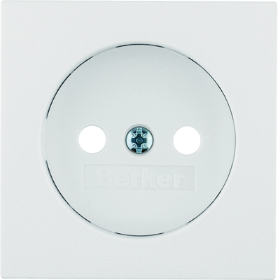 B.SQUARE/B.3/B.7 Front plate for socket without grounding white