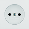 B.SQUARE/B.3/B.7 Front plate for socket without grounding white