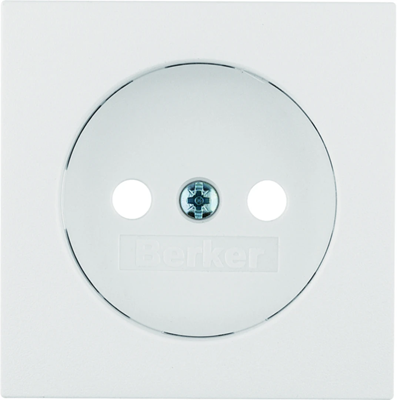 B.SQUARE/B.3/B.7 Front plate for socket without grounding white