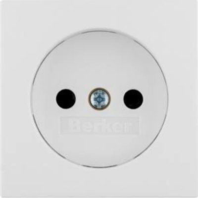 B.SQUARE/B.3/B.7 Front plate for socket without grounding white