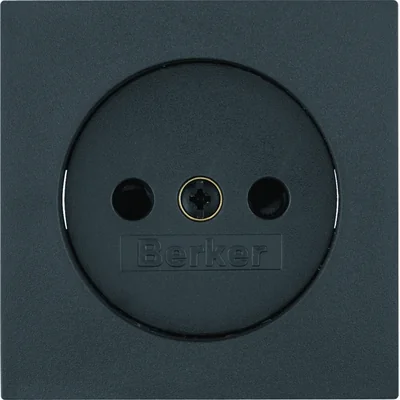 B.SQUARE/B.3/B.7 Frontplatte für Steckdose ohne Erdung anthrazit