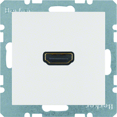 B.SQUARE/B.3/B.7 HDMI socket with 90° connection white