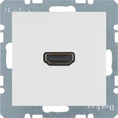 B.SQUARE/B.3/B.7 HDMI zásuvka s 90° připojením bílá